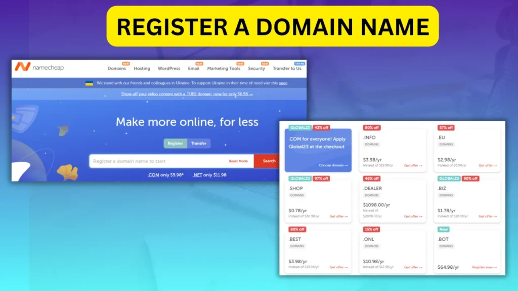 register a domain name